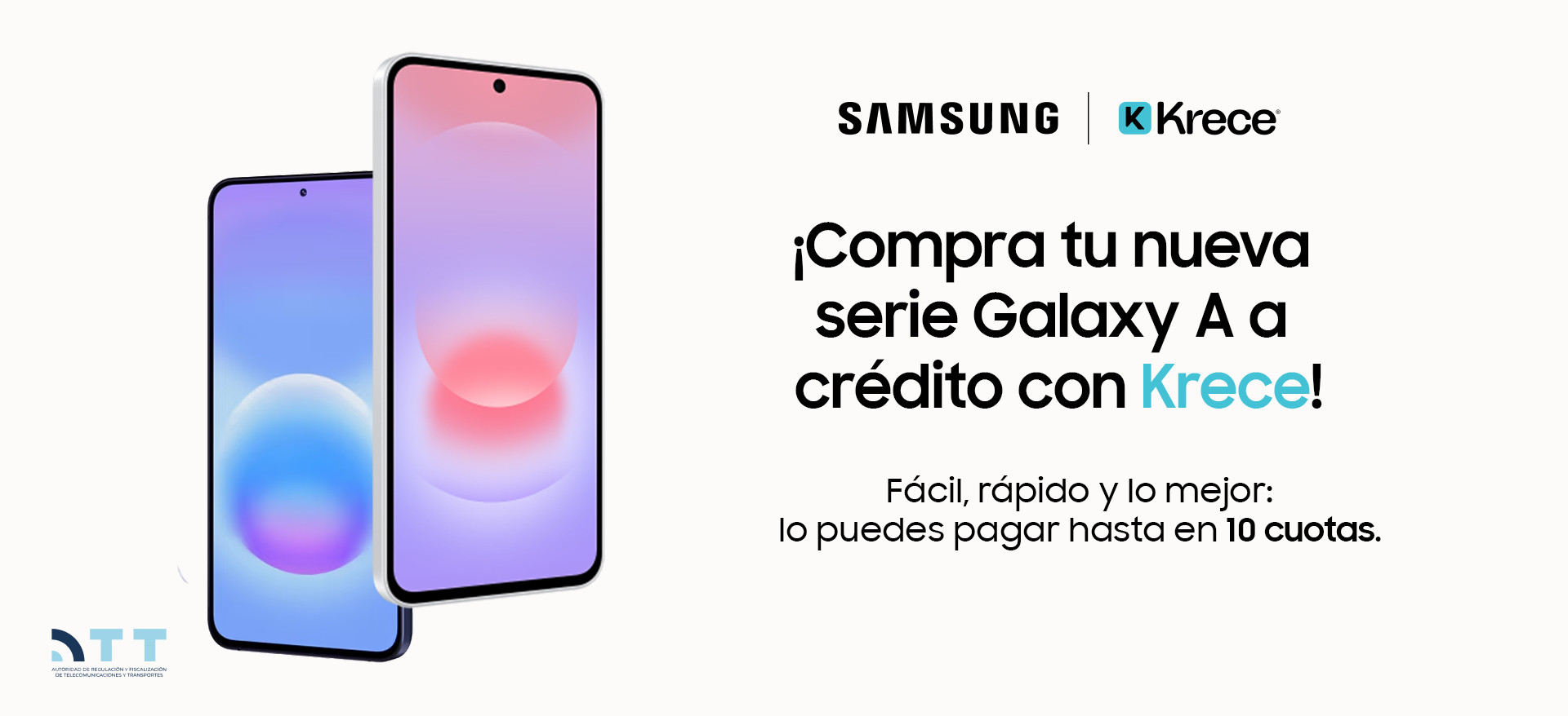 ¡Compra tu nueva serie Galaxy A a crédito con Krece!