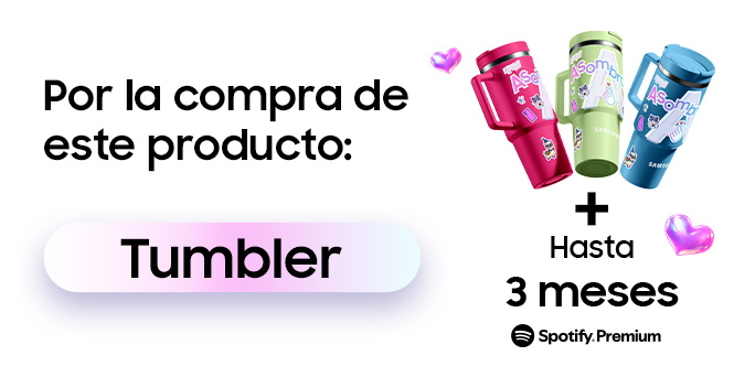 Promoción K-Love: Tumbler + hasta 3 meses de Spotify Premium