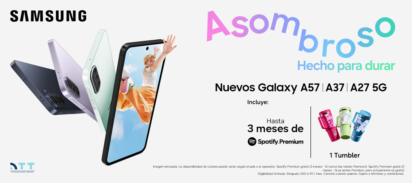 Asombroso Hecho para durar - Nuevos Galaxy A57, A37 y A27